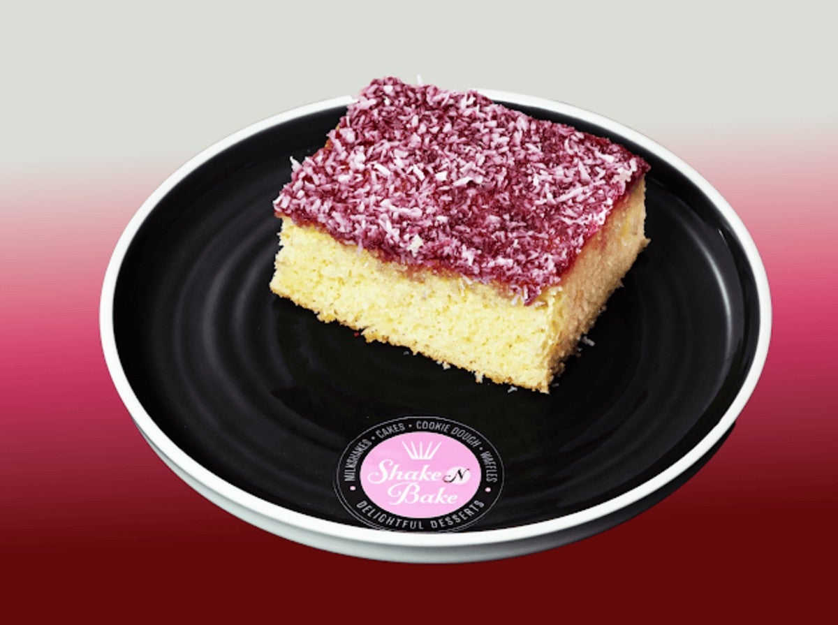 Jammy Sponge Cake Slice