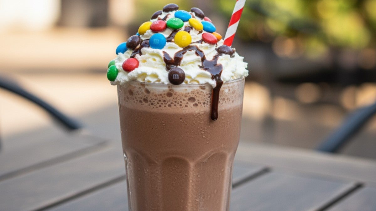 M&M Chocolate Shake