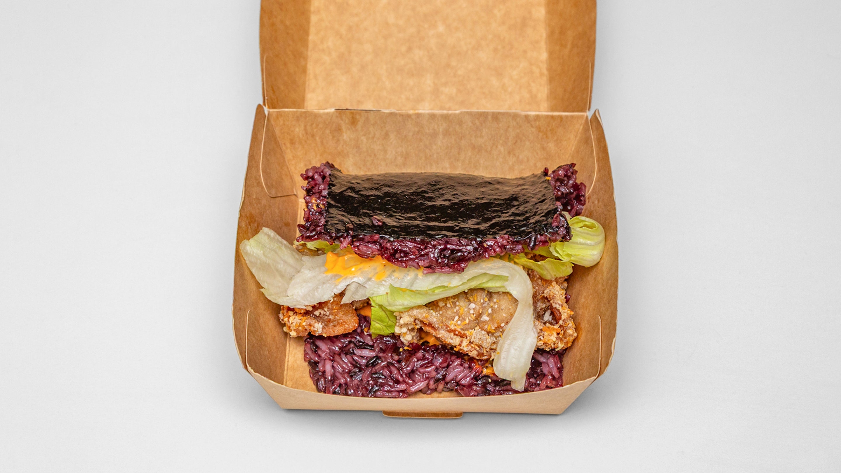Spicy Chicken Thigh Rice Burger
