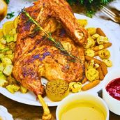 Christmas Roast Turkey Platter