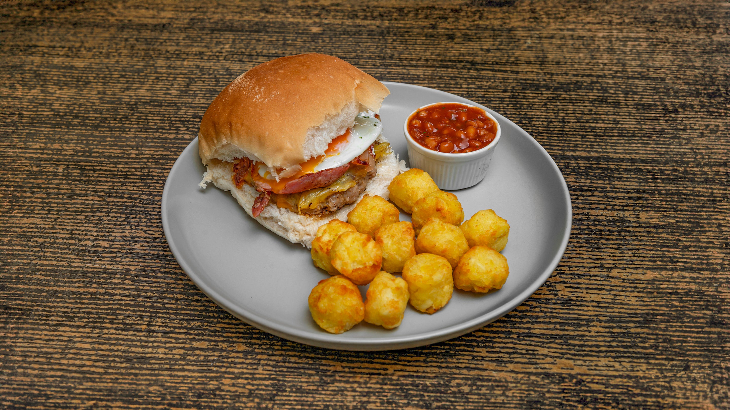 Porky Prime Breakfast Burger