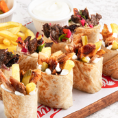 Mixed Shawarma Saj Platter
