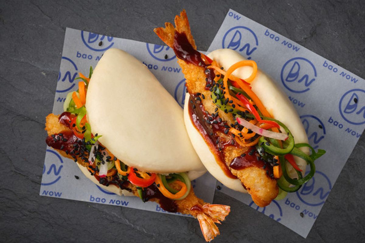 Panko Prawn Bao Buns