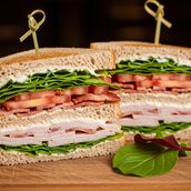 Club Sandwich with Brown Bread