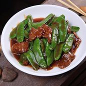 Mangolian Beef With Snow Beans