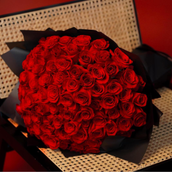  Red Roses Bouquet 100