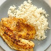 Catla Fish with Rice