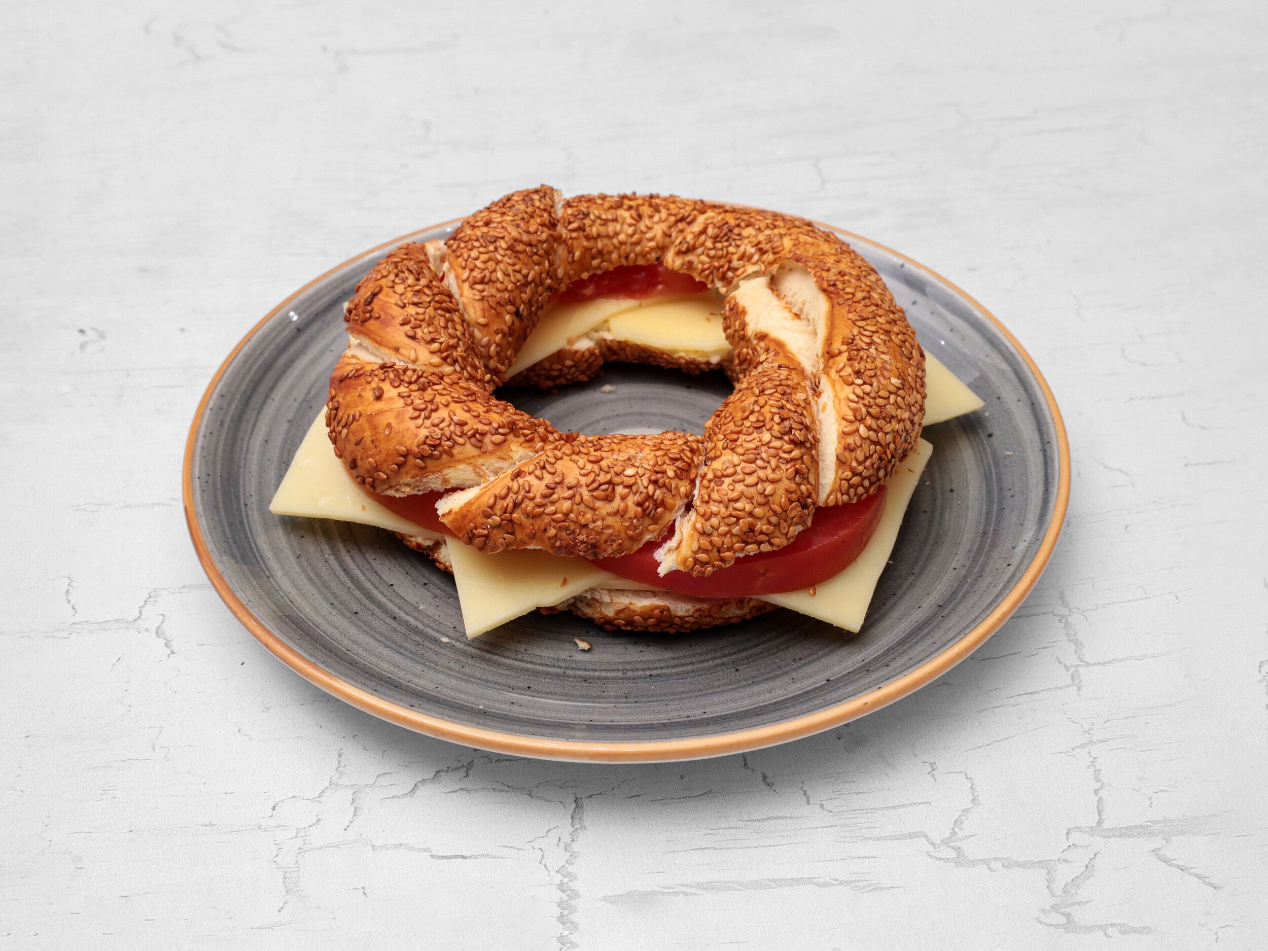 Simit with Cheddar