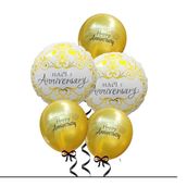5pieces Anniversary Balloons