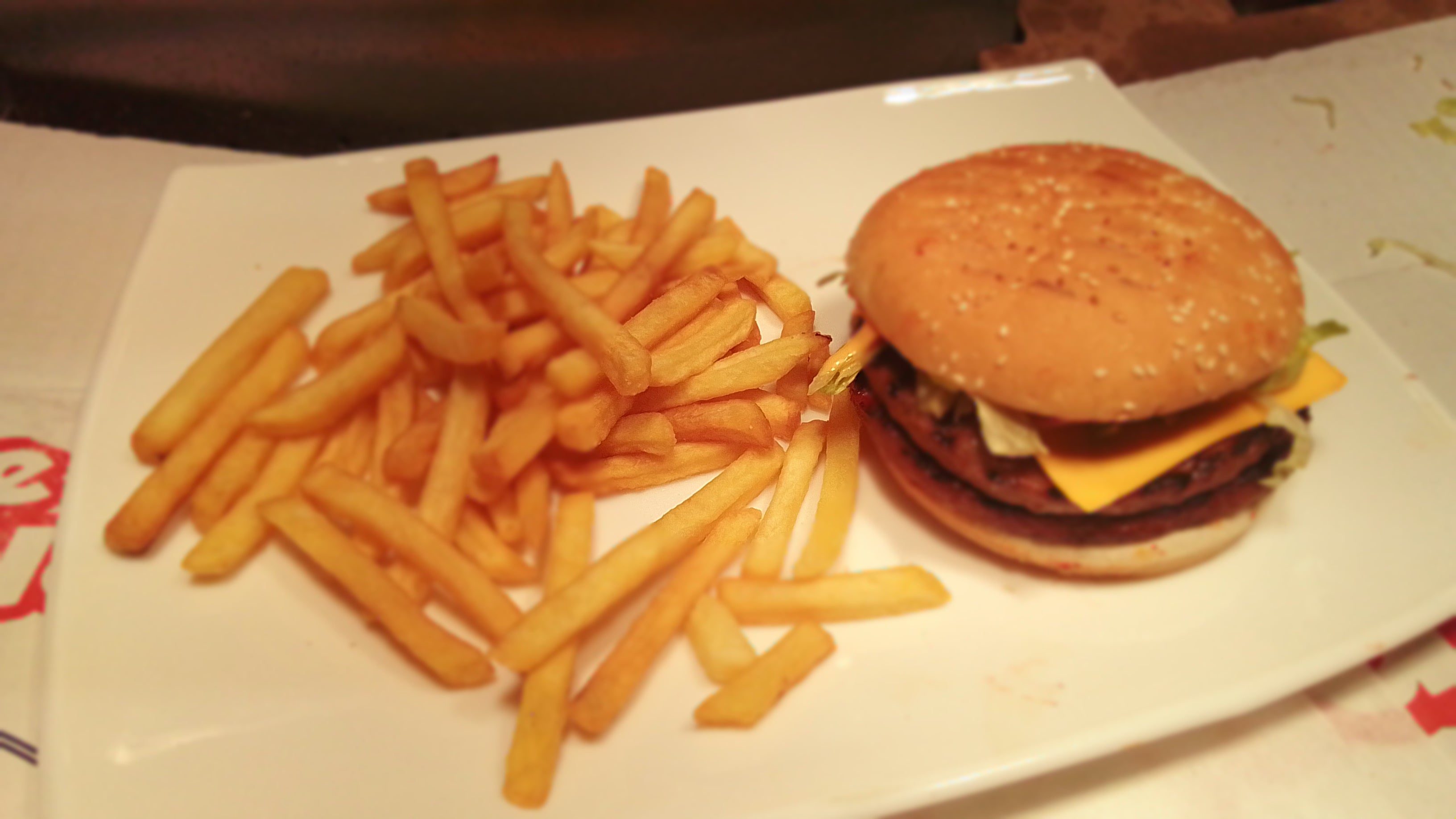 Half Pounder Burger meal