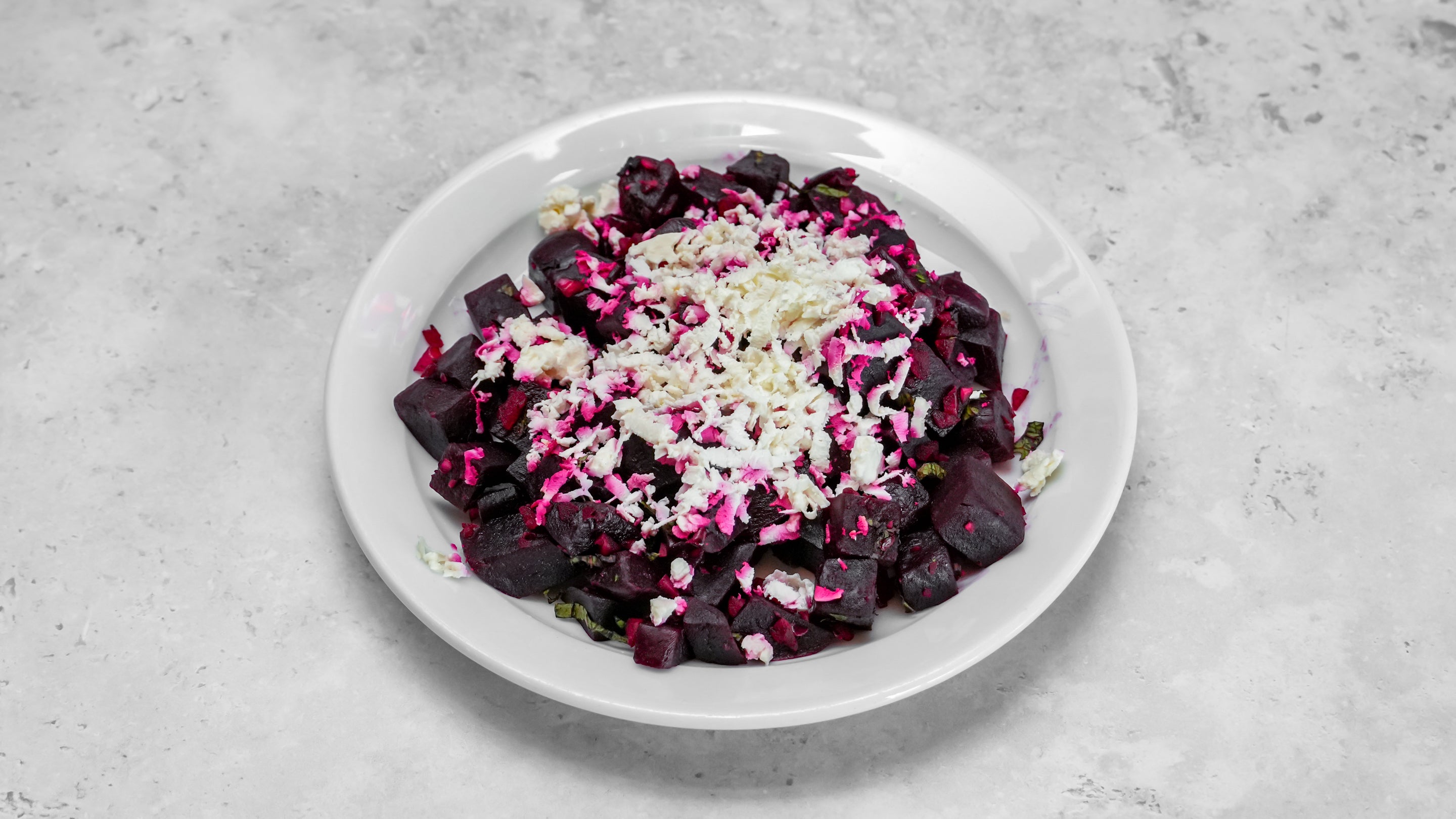 Beetroot Mint Salad with Feta Cheese