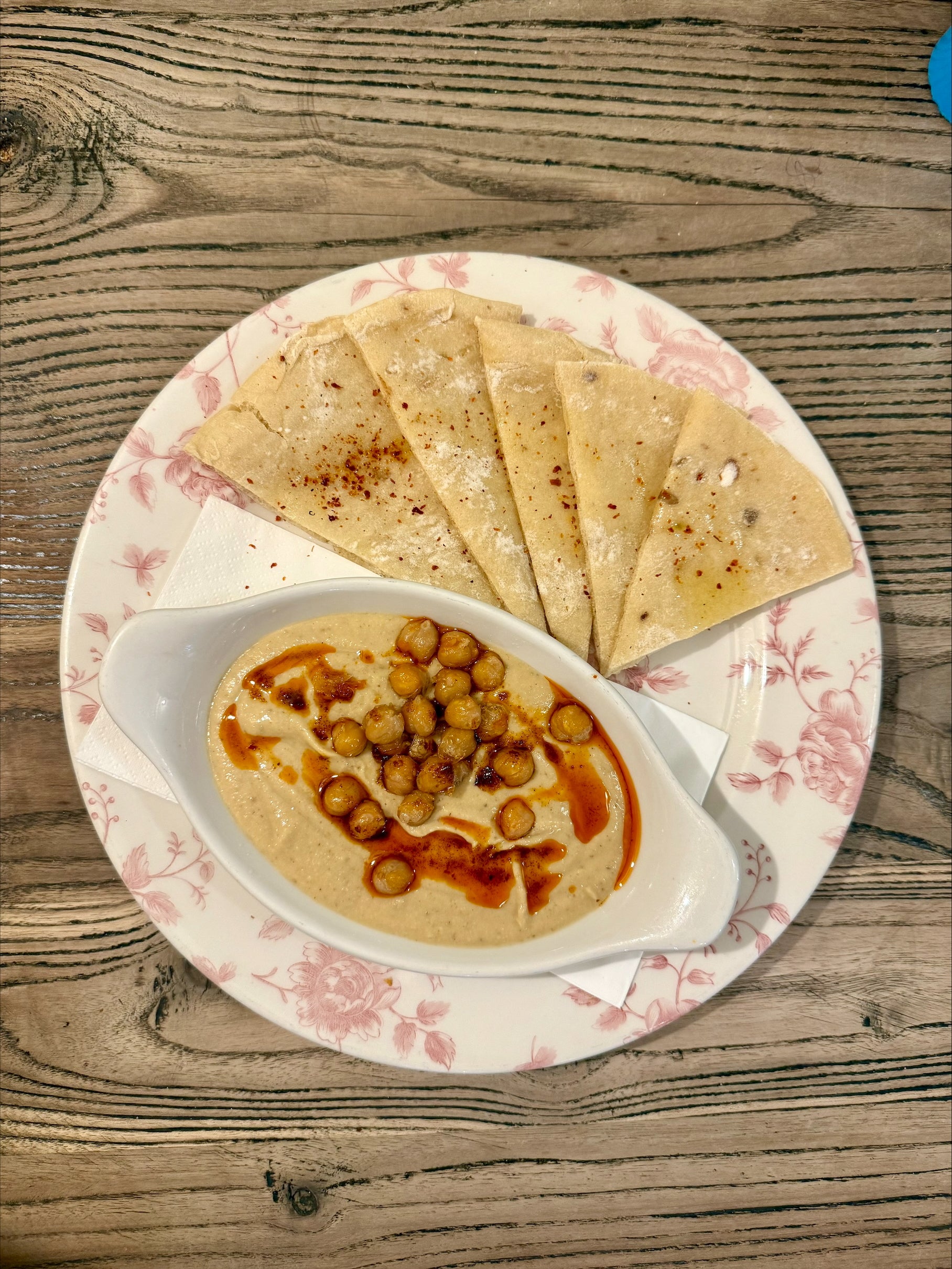 Warm Pita and Homemade Hummus