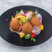 4 fried kibbeh pieces