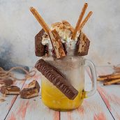 Bold Snickers Twix Milkshake