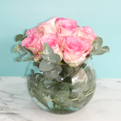 Pink Rose Vase