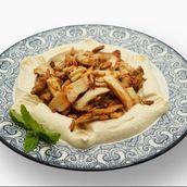 Hummus And Chicken Shawarma