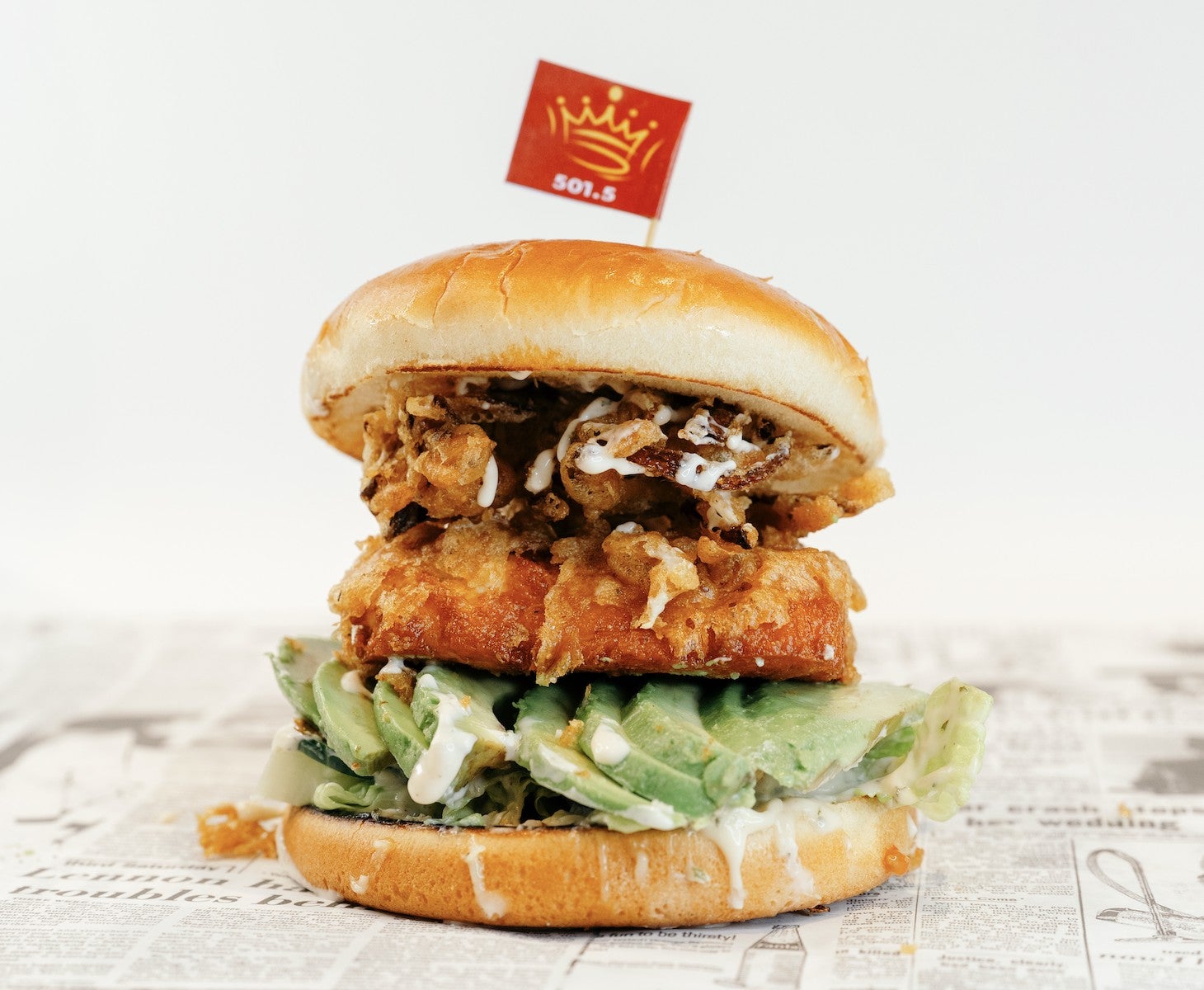 Halloumi Burger with Crispy Onions