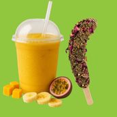 Mango Tango Smoothie + 1000 and 1 Bites Frozen Banana