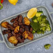 Grilled Beef With Barbeque Sauce