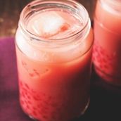 Watermelon Boba Milk