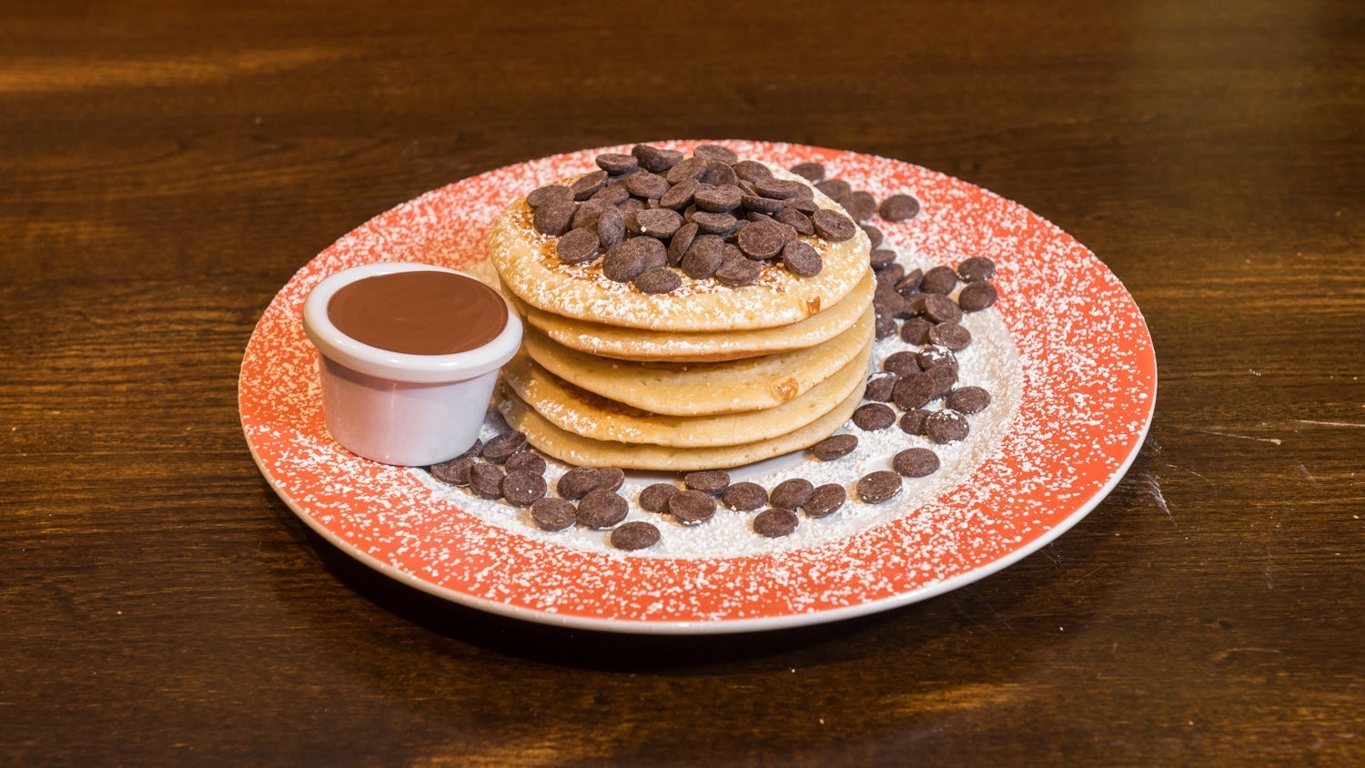 Chocolate Chip & Chocolate Sauce (V)