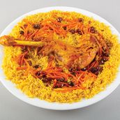 Grill Mutton Shoulder With Bukhari Rice 