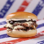 Pop's Smashed Mushroom Burger