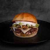 Beef Mushroom Burger Sandwich