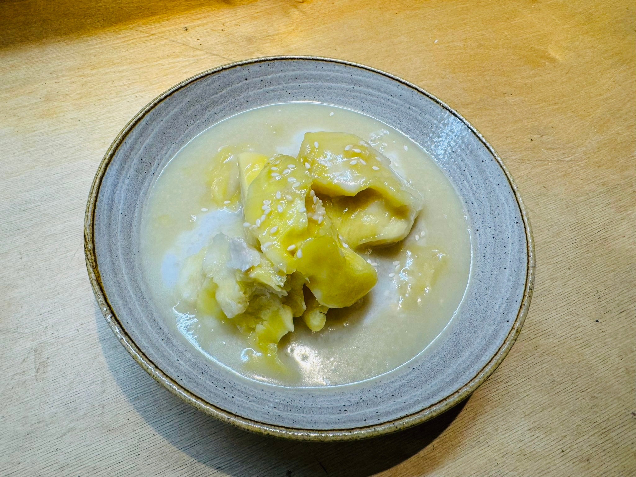Durian with sticky rice