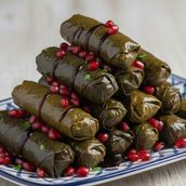 Stuffed Pomegranate Grape Leaves
