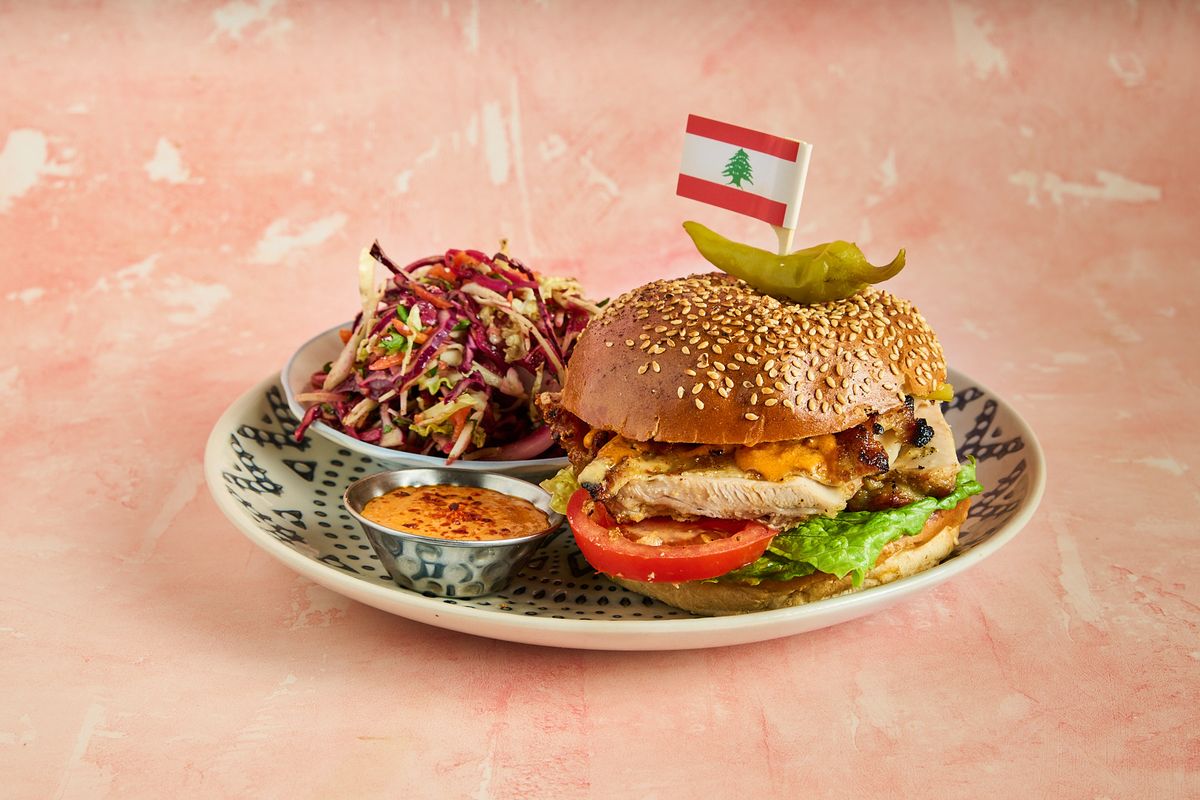 Chicken Shawarma Burger-