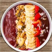 Nutella Banana Strawberries - Acai Puree