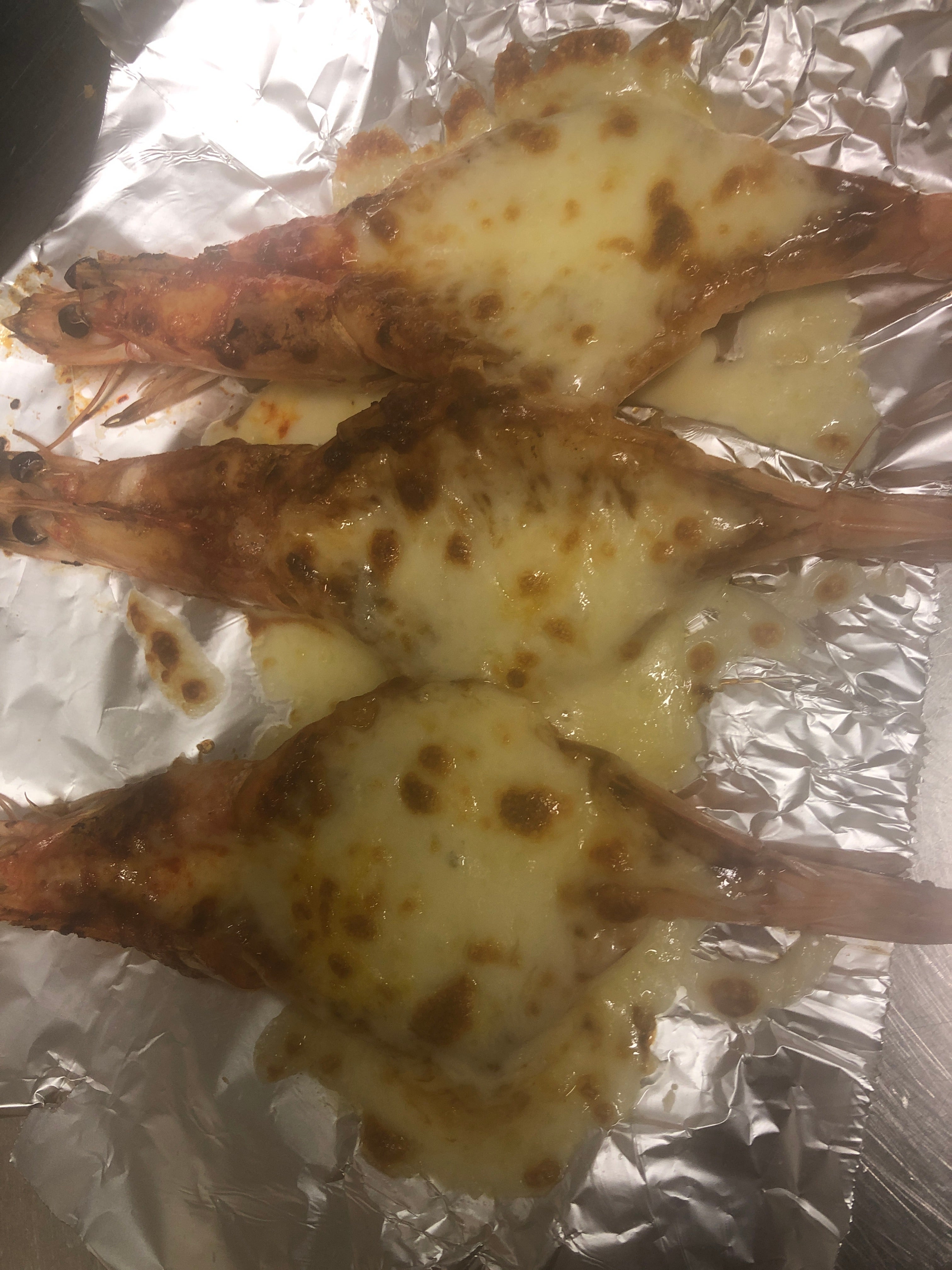 BBQ King Prawns with Cheese