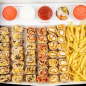 Family shawarma with crespi