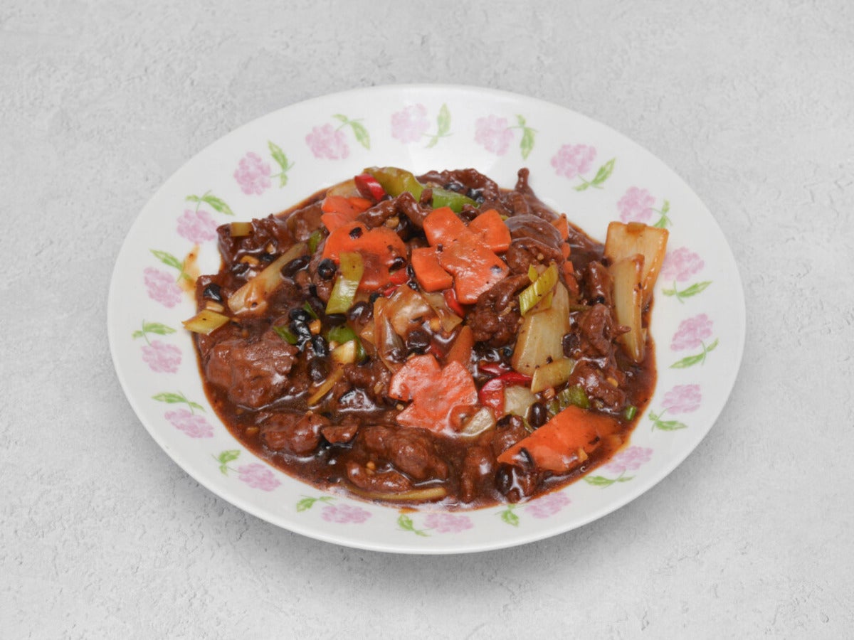 士召牛 Beef with Green Pepper in Black Bean Sauce