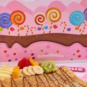 fruit crepe