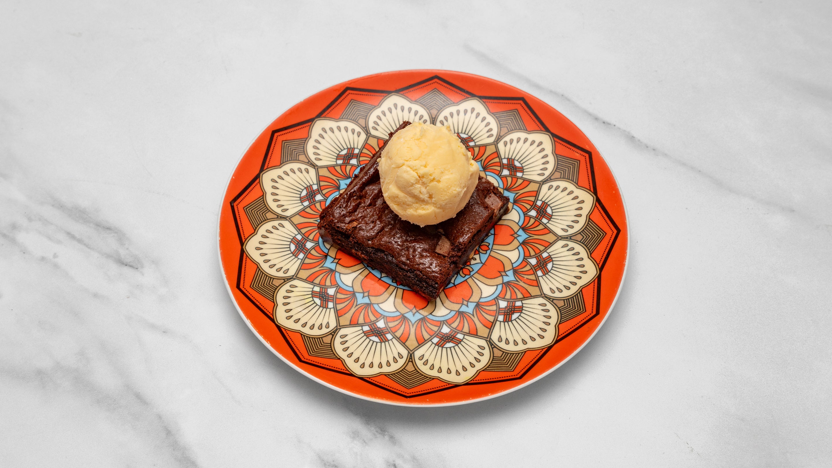 Chocolate Brownie with Ice Cream
