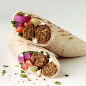 Falafel Saj Bread Sandwich