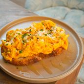 Scrambled Eggs On Toast