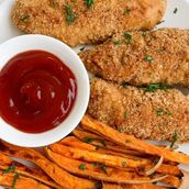  Chicken Strips With Sweet Fries