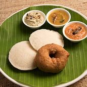 Idly(3) + Vada (1)