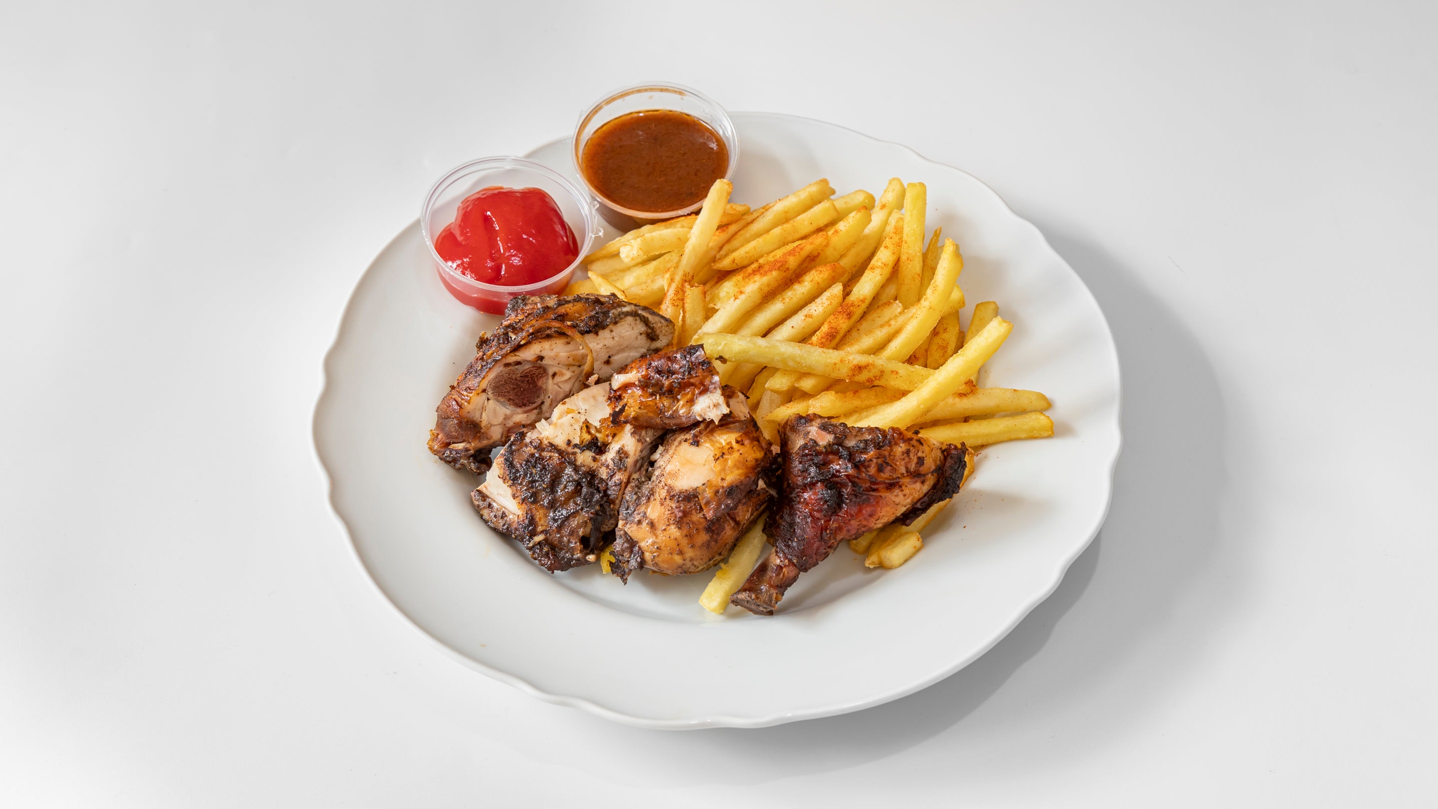 Jerk Chicken with Fries