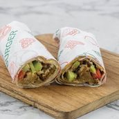 Hummus With Meat Sandwich