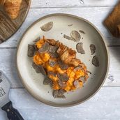 Croissant with Egg and Mushroom Truffle 