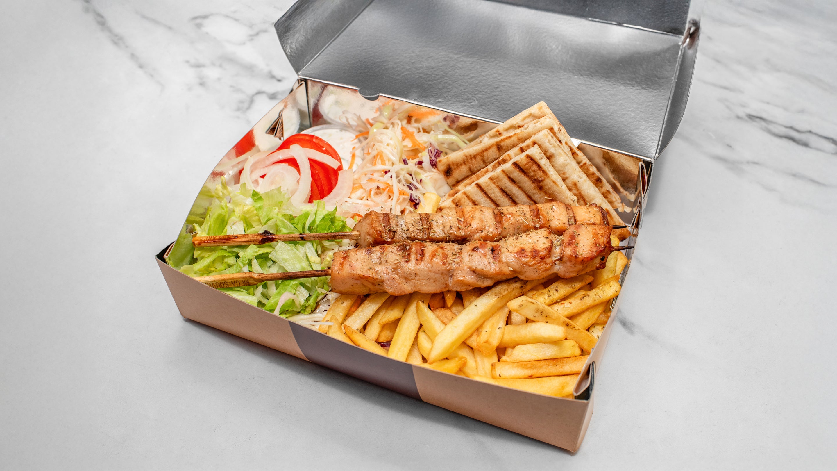Chicken Skewer Box Meal