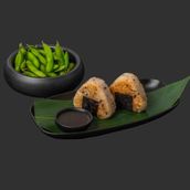 Edamame And Onigiri