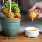 Crispy Cheesy Chicken Balls
