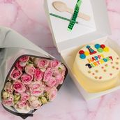 Hbd 5 Cake With Flowers