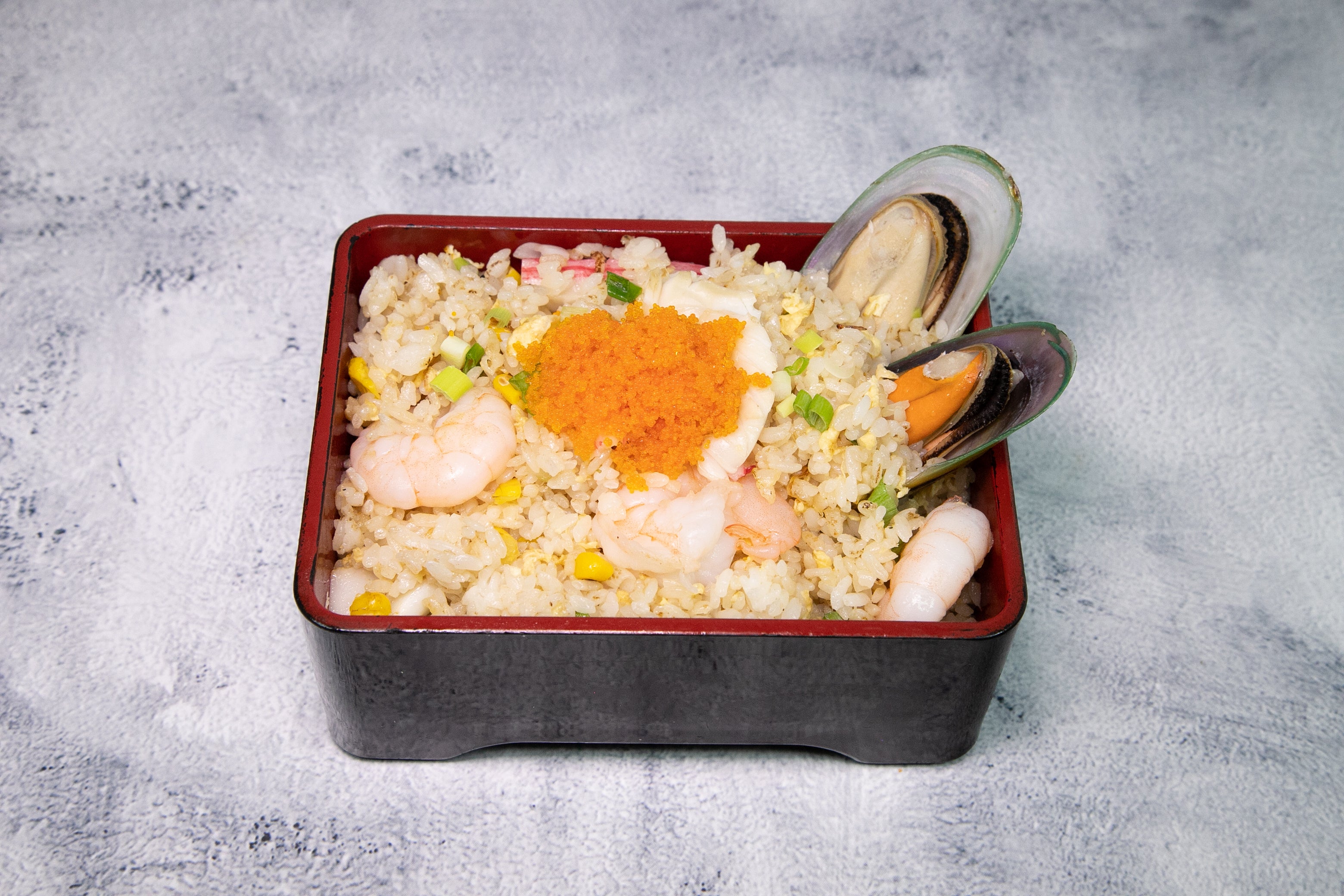 Miyagi's Special Seafood Fried Rice 北海道鲍鱼汁海鲜飞鱼籽炒饭