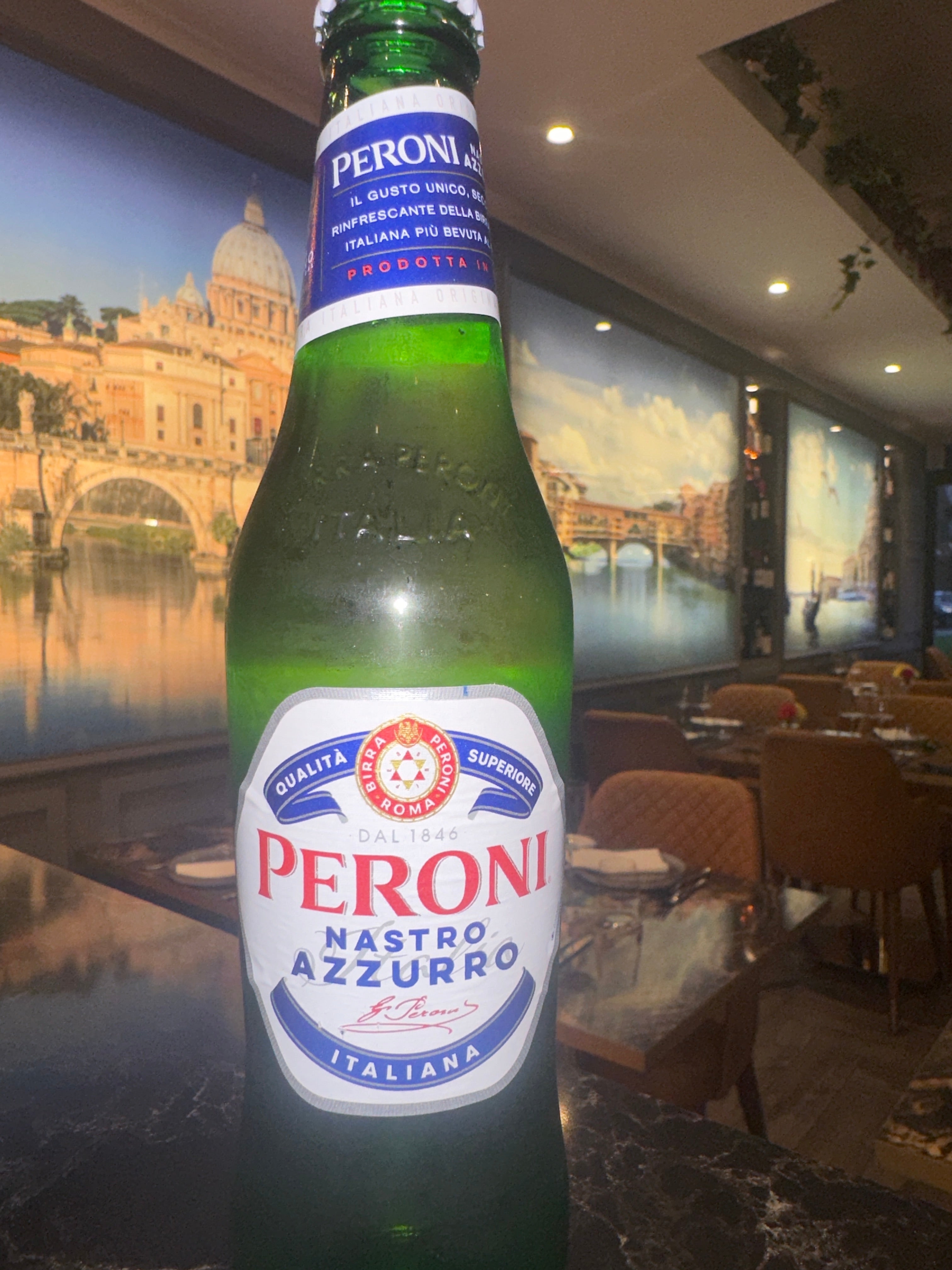 Peroni lager 5.0% abv